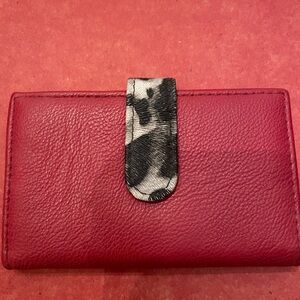 Elegant Red Leather Wallet